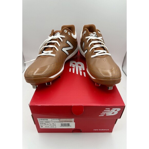 NEW New Balance 4040 mens brown metal baseball cleats shoes US 11.5 EUR 45.5 main image 6